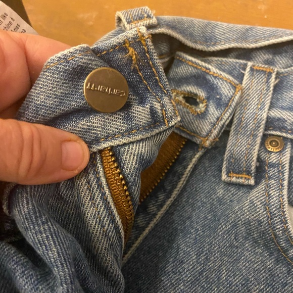 Carhartt Light Blue Denim with Tan Logo Patch - Picture 4 of 6